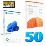 Bundle 50 Licencia Windows 11 Pro + Paquetería Microsoft Office 365 Digital Key